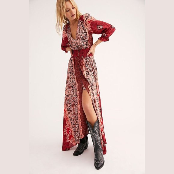 Free People Mexicali Rose Maxi Dress *Like New* - Picture 1 of 7